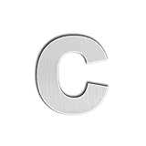 QT Modern House Letter - 4.5 Inch - Brushed