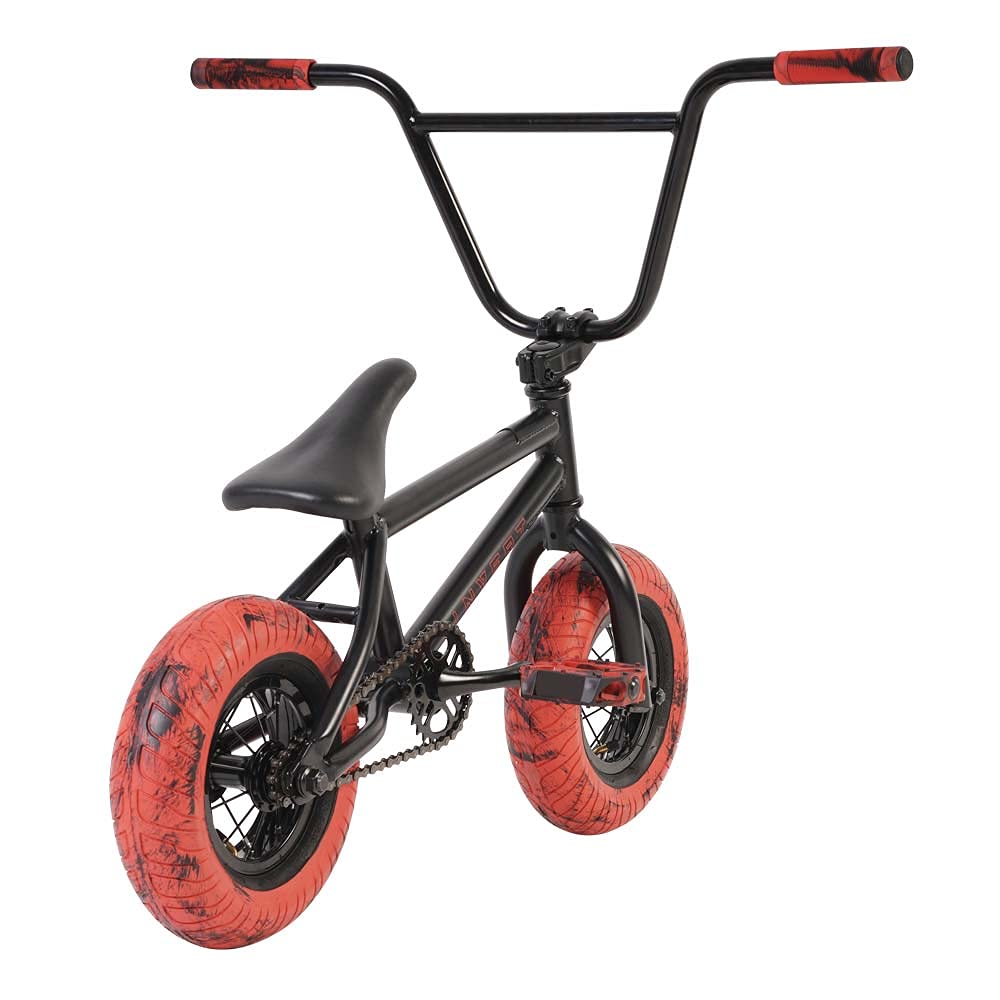 Invert IVS Mini BMX Bike, Top-Load Stem, Fixed Saddle, Lightweight Hi-Tensile Steel Frame, Freestyle BMX with Custom Marble Tires for Kids Aged 6 and Up Supports 220 lbs