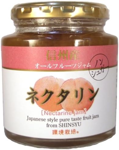 Shinshu all fruit jam nectarine 240g