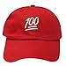 City Hunter C104 Emoji 100 Cotton Baseball Dad Caps 13 Colors (Red)