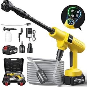 高圧洗浄機 コードレス 充電式 バッテリー式 洗車機 20000mAh