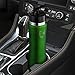 Swig Savvy Stainless Steel Insulated Water Bottle with Straw Cap and Pouch Green, 25 oz