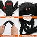 Begleri Halloween Decorations Outdoor, 7.5 FT Giant Spider 90 Inch Largest & Furry Spider with Vivid Eyes Yard,Party Indoor Outdoor