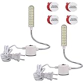 harmiey Sewing Machine Light (36LEDs) Gooseneck Work Light with Magnetic Mounting Base, White Soft Light for Lathes, Drill Pr