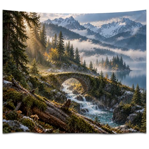 Mountain Landscape Wall Tapestry