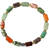 SHINUS BOHO Dainty Natural Crystal Beaded Bracelet for Women,Handmade Boho Beads Energy Stones Bracelet Statement Fashion Jewelry Gift Friendship Family