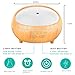 Leknes 300ml Essential Oil Diffuser, Ultrasonic Aromatherapy Diffuser with Wood Grain,Cool Mist Humidifier with Timer, Waterless Portable Diffuser Auto Shut-Off, Mist Adjustable and 7 LED Colors
