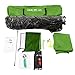 Quictent 2-Room Pop Up Automatic Rod Bracket Shower Tent Green Brown