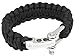The Friendly Swede Paracord Survival Bracelet with Stainless Steel D Shackle - Adjustable Size Fits 6