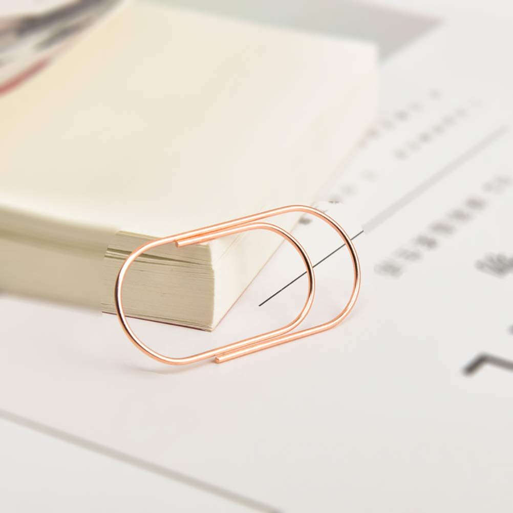 Rose Gold Paper Clips, Topgogo 20pcs 50mm 1.97\