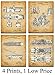 Original Fire Fighter Patent Art Prints - Set of Four Photos (8x10) Unframed - Makes a Great Fire Station Decor and Gift Under $20 for Firefighters