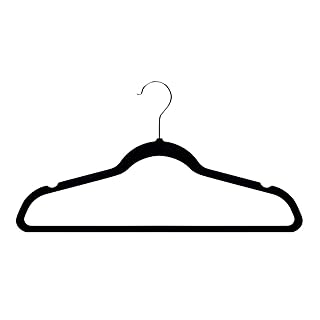 AmazonBasics Velvet Suit Hangers, 100-Pack (Black)