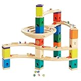 Hape Quadrilla Wooden Marble Run Construction - Whirlpool - Quality Time Playing Together Wooden Safe Play - Smart Play for Smart Families