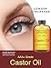 100% Pure Organic Castor Oil Hexane free - Great for Eyelashes, Hair, Eyebrows, Face and Skin, Hair Growth & Best Moisturizer for Skin & Hair with Treatment Applicator Kit, 1oz (30ml)