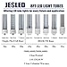 JESLED T8/T10/T12 8FT LED Tube Light Bulbs, 50W 6000LM, 5000K Daylight White, 8 Foot Single Pin FA8 LED Fluorescent Replacement for Shops Garage Light Fixtures, ETL Listed, Remove Ballast (4-Pack)