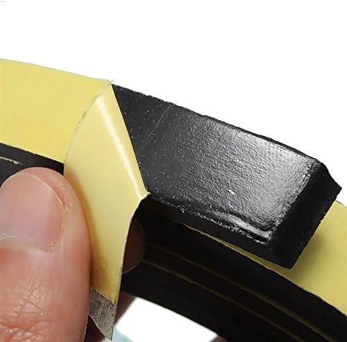 Toe Ductor Sealing Gasket, Neoprene Sponge Stripping with Adhesive Backing 3 feet Long x 5/8 inches x 3/16 inches Thickness