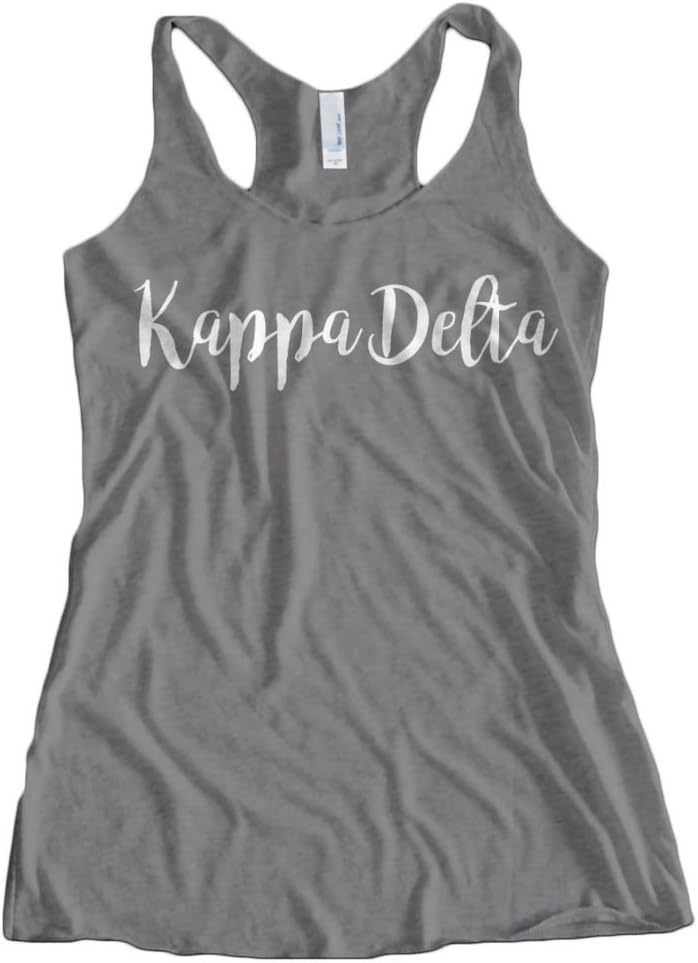 Fast Yowi Tees Adult Kappa Delta Cute Script Tee NLR Medium Premium Heather