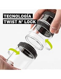 BlenderBottle GoStak 5,07 oz Paquete de 2 Color Rosa, 100cc paquete de 3, Negro