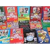 NFL 50 Original Unopened Packs of New & Vintage Football Cards (1986-1995) with One Pack of 100 Soft Sleeves