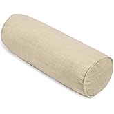 FINEASY Round Neck Pillow Roll Cervical Support Pillows Neck Pain Relief Cylinder Bolster Pillows with Removable Washable Cover for Sleeping/Chair/Car/Sofa…