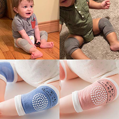 Motiloo 12 Pairs Baby Crawling Anti Slip Knee Pads Toddlers Kneepads Unisex Clothing Accessories Toddler Leg Warmer Short Kneepads
