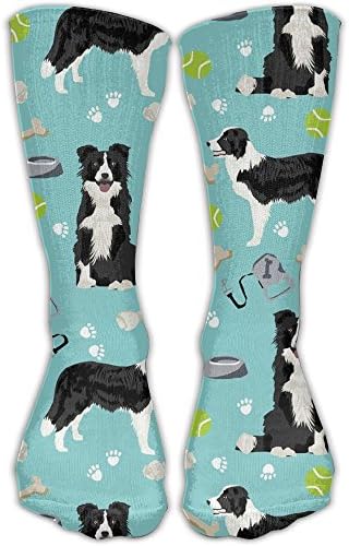 Klnsha7 Border Collie Toys Tennis Balls Light Blue Compression Socks For Wome And Men,
