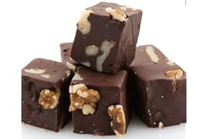 Nuts To You Sugar Free Smooth and Creamy Chocolate Walnut Fudge | Fresh Gourmet Candy | Decadent and Delicious Handcrafted Fudge - 6.6 Oz. (Pack of 1)