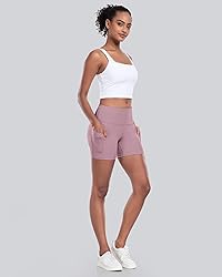 CHRLEISURE Womens Biker Yoga Shorts with