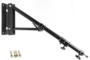 PHOCUS Wall Mount Boom Arm Photography, Ring Light Wall Mount Max Length 70 inches /180 cm for Photo Studio Video Light Softbox