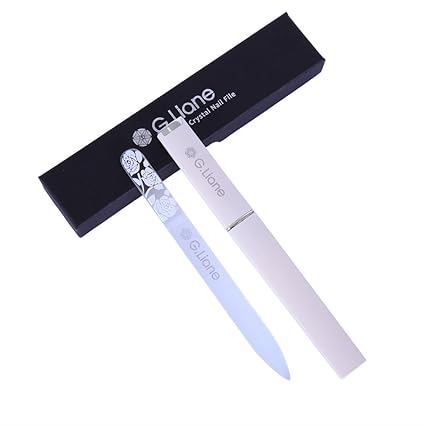 Kristall Glasnagelfeile Doppelseitig - Glasfeile mit schönen Etui - G.Liane Nagelfeile - Sanfte und Effektive Maniküre & Pedi