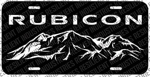 JEEP RUBICON LICENSE PLATE JK TJ YJ UNLIMITED 4X4 WRANGLER ROUGH COUNTRY 07-16