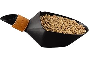 CAFEMASY Coffee Bean Scale Measure Scoop Shovel Kilo Bean Scooper (Black-Small)