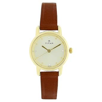 Titan Analog Beige Dial Women's Watch-NK2572YL01