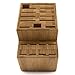 MEGALOWMART 18 Slot Bamboo Wood Kitchen Knife Block Stand Holder