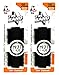Chums The Band 20mm Wide Sports Velcro Watch Band / Strap, Black (2 Pack)