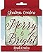 Angelstar Classic Christmas Assorted Round Absorbent Coasters (Set of 4), 4