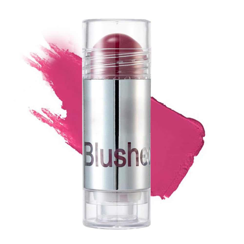 GL-Turelifes Blush Stick Blush Cream Moisturizing, Highlighter&Trimming Rouge Pen, Glow and Mood Boosting Blushes Stick Cheek Makeup Adds Shimmer, Easy To Use (#06)