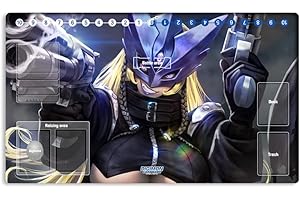 New Mlikemat Playmat Digimon DTCG Mat Beelstarrmon TCG CCG OCG Trading Card Game Mat with Zones + Free Bag (ZD002-240-SM)
