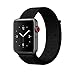 amBand Compatible for Apple Watch Sport Loop Band 42mm, Lightweight Breathable Nylon Replacement Band for Apple Watch Series 1, Series 2, Series 3, Sport, Edition-Dark Black