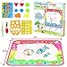 Water Doodle Mat, Aqua Magic Mat Water Drawing Mat Toddlers Painting Board Writing Pad Educational Learning Toy in 6 Colors with 2 Magic Pens for Boys Girls Age 2 3 4 5 6+ Years Old, 34