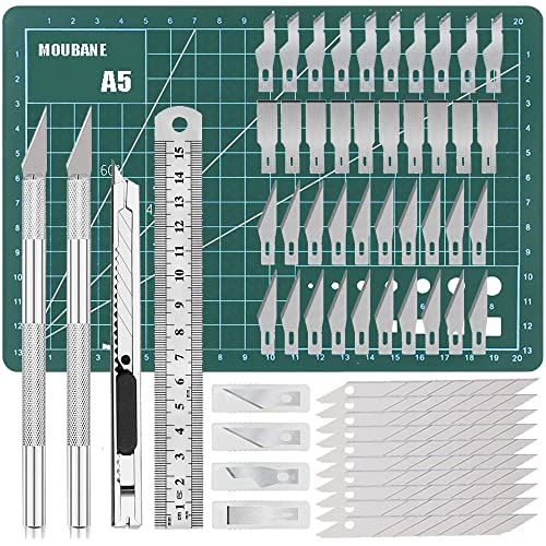 Exacto Knife Precision Carving Craft Hobby Knife Kit with 40 PCS Exacto