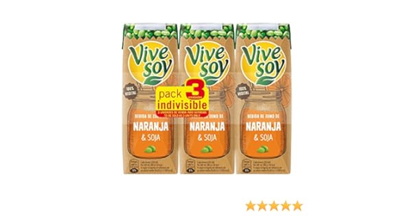 Vivesoy Naranja Y Soja Caja De 7 Packs 3X250 Ml: Amazon.es ...