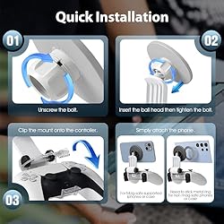 Orzero Magnetic Controller Phone Mount Clip