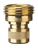 3 Pack - Nelson 50335 Brass Hose Quick Connectors, Male, (6 total Quick Connectors)