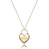 WEARON Gold Necklace for Women 14K Gold Plated Cubic Zirconia Dainty Trendy Pendant Necklace Handmade Jewelry Gifts for Women