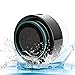 GoodPro Bluetooth Shower Speaker Portable Wireless Waterproof Speaker HD Sound and Bass Suction Cup Hands-Free Built-in Mic 002 (Black)