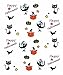 Halloween Nail Art Water Tattoo Decals Mixed Design, Pack of 3
