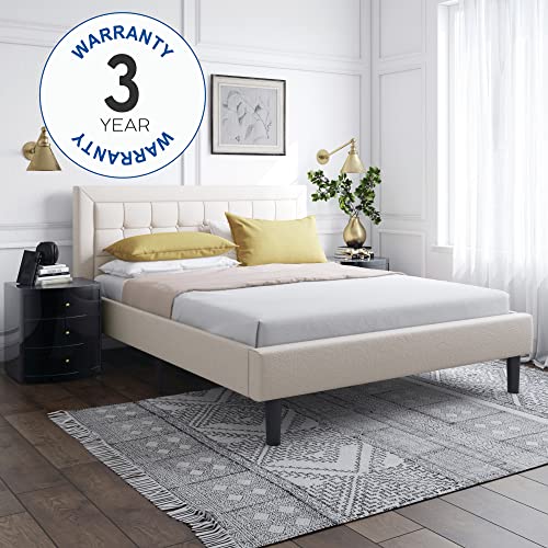 Classic Brands Mornington Upholstered Platform Bed Headboard and