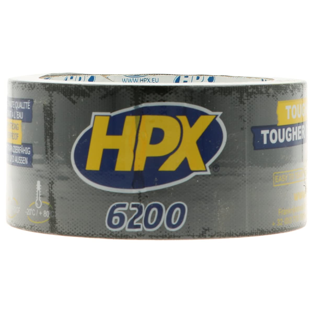 HPX MCB5010 Fabric Tape, 48 mm x 10 m, Black