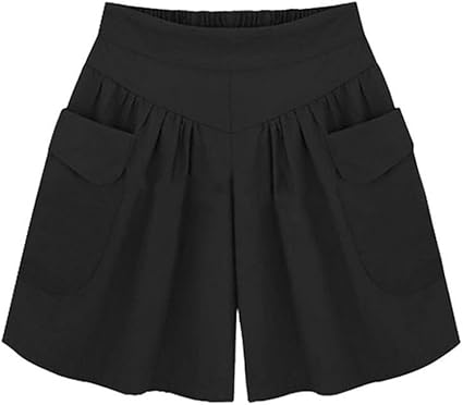 womens black walking shorts